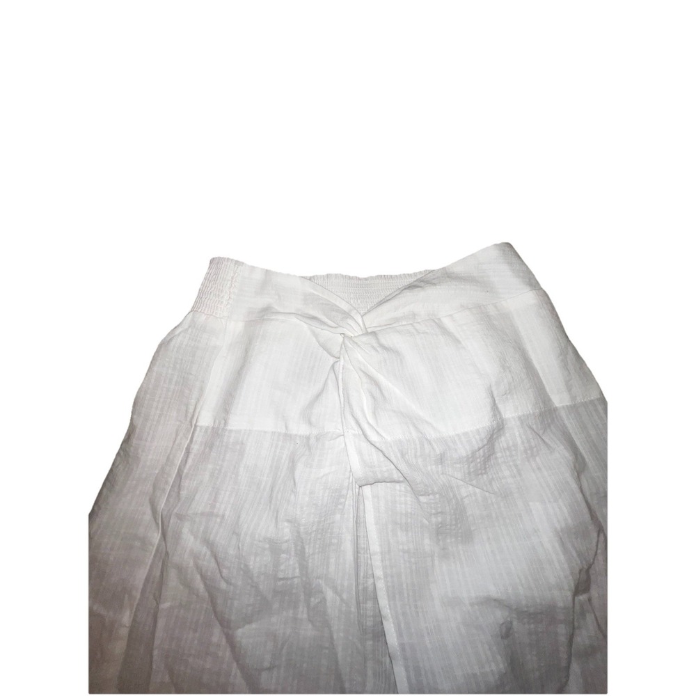 Shade & Shore NWT XS White Gauze Swim Cover Up Maxi Skirt High Slit Beach Boho - Picture 4 of 15